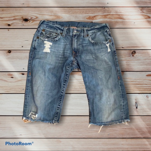 True Religion Other - ✨True Religion Mens Jean Shorts Cutoff Denim 34✨